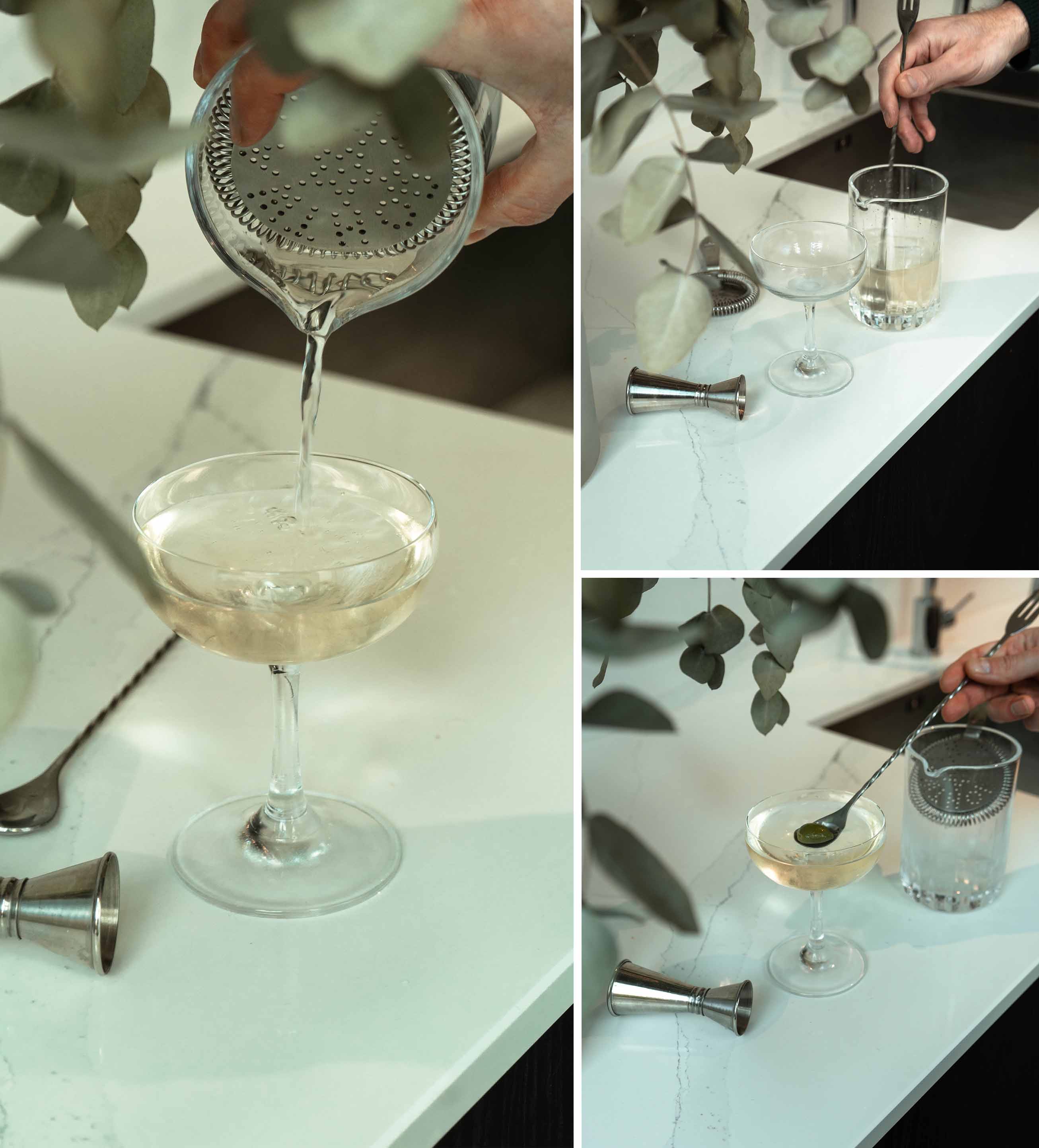 How to make a Dirty Martini